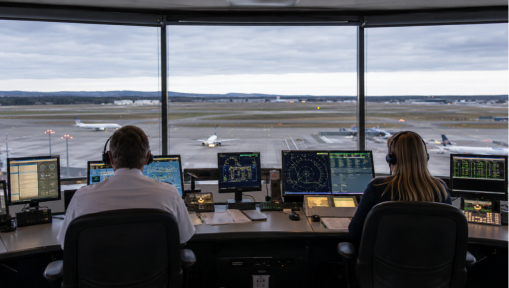 dispatchers monitoring the airplane