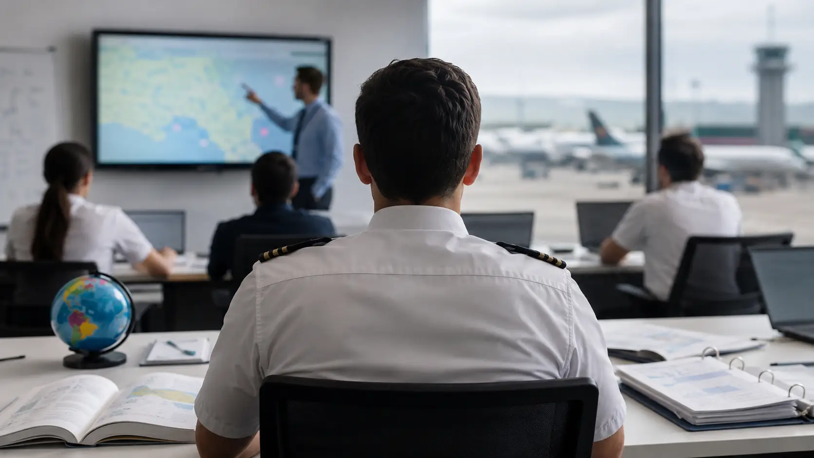 FAA approved official training the flight dispatching students.